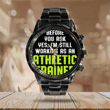 Discover Athletic Trainer Gym Coachs Working Wellness Coaching 21 Baseball Tees Calendar Steel Band Watch