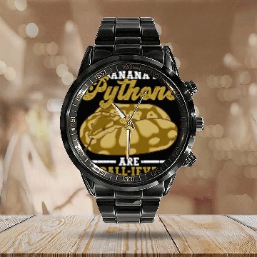 Discover Python Pet Ball Python Are UnBallIevable for Royal Python Owner Calendar Steel Band Watch