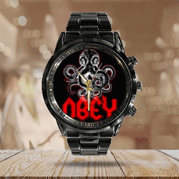 Discover Octopus Pet kraken Cthulhu Squid Sea Monster Tentacles Gothic Baseball Tees Calendar Steel Band Watch