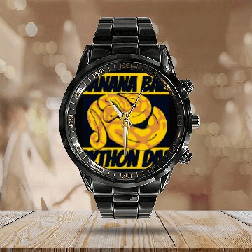 Discover Python Pet Banana Ball Python Dad Pythonidae Breeder Banana Ball Python Calendar Steel Band Watch