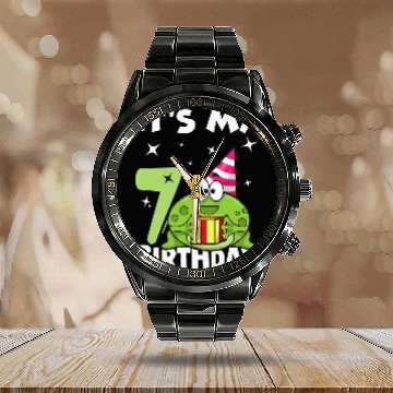 Discover Frog Pet Its My Birthday Frog 7 Themed Frog Birthday Baseball Tees Calendar Steel Band Watch
