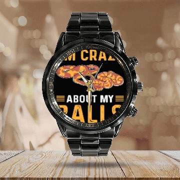 Discover Python Pet Im crazys About My Balls Royal Python Banana Ball Python Calendar Steel Band Watch