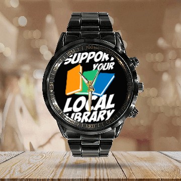 Discover Librarian Job Support Your Local Library For Librarians MP Calendar Steel Band Watch
