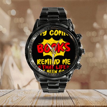 Discover Book Fun Comic Book Collecting Essentials Comics Collector Comics Calendar Steel Band Watch