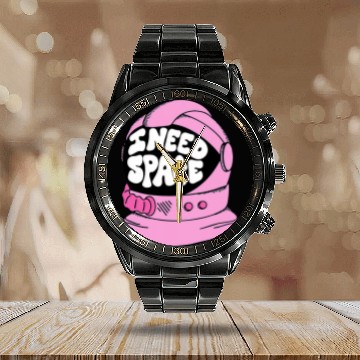 Discover Astronaut Job I need space funny astronaut quote Calendar Steel Band Watch