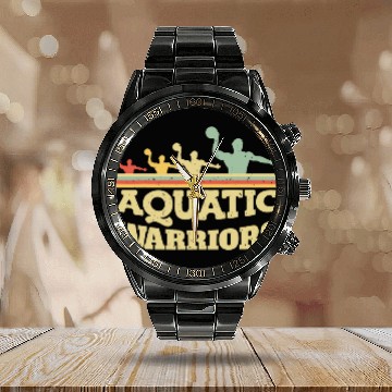 Discover Aquatic Warriors Water Polo 1 Baseball Tees Calendar Steel Band Watch