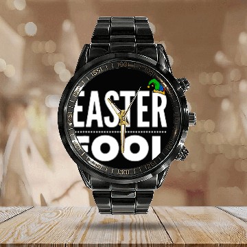 Discover Easter Fool Easter and April Fools Day Calendar Steel Band Watch