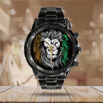 Discover Lion Pet Flag Ivory Coast Baseball Tees Calendar Steel Band Watch