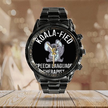 Discover Koala Pet Therapist Speech Pathology Speech Therapy Calendar Steel Band Watch