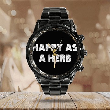 Discover Gardening Garden Tools Plant Flower Vegetable Herb Gardener 27 Calendar Steel Band Watch