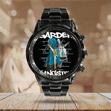 Discover Garden Gangster Calendar Steel Band Watch