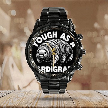 Discover Bear Pet Tardigrade Lover Moss Piglets Micro Animal Water Bear 4 Calendar Steel Band Watch