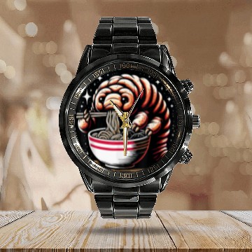 Discover Bear Pet Tardigrade Lover Moss Piglets Micro Animal Water Bear Ramen 2 Calendar Steel Band Watch