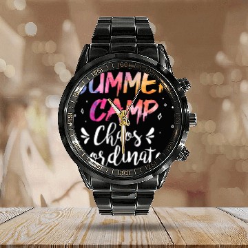 Discover Scout Job Funny Summer Camp Counselor Camping Director Scouting Baseball Tees Calendar Steel Band Watch