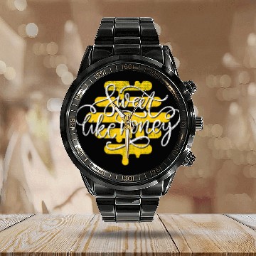 Discover Bee Lovers Calendar Steel Band Watch Honey Bee s Sweet As Honey Calendar Steel Band Watch