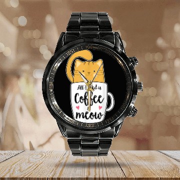 Discover Coffee Fun Orange Cat Coffee Mug Meow Cat Lover Gifts Baseball Tees Calendar Steel Band Watch
