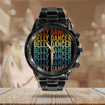 Discover Belly Dancer Belly Dancing Dance Calendar Steel Band Watch