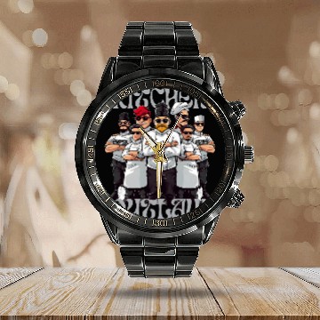 Discover Kitchen Outlaw 2Culinary Gangster Chef Squad Calendar Steel Band Watch