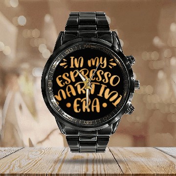 Discover Wines Fun In My Espresso Martini Era 4 Baseball Tees Calendar Steel Band Watch