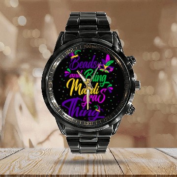 Discover Beads And Bling Its A Mardi Gras Thing Masquerade Party Calendar Steel Band Watch