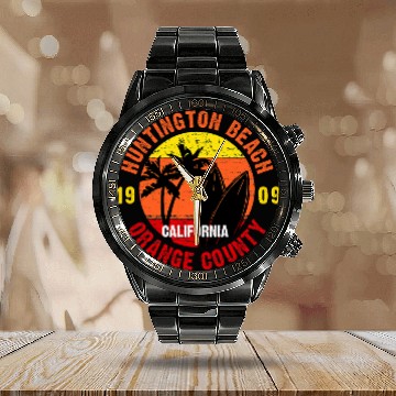 Discover Huntington Beach Surf Fall Competitions Calendar Steel Band Watch