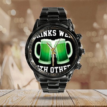 Discover Beer Fun St Patrick s Day Green Beer Bar Party Drinking Baseball Tees Calendar Steel Band Watch