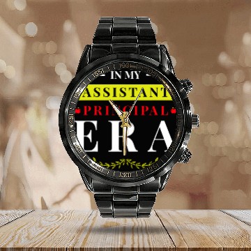 Discover In My Assistant Principal Era 10 Calendar Steel Band Watch