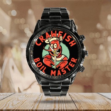 Discover Cajun Crawfish Boil Party Boil Master Mardi Gras Southern Calendar Steel Band Watch