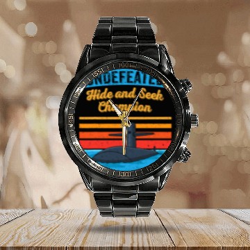 Discover Submariner Quote Undefeated Hide And Seek Champion Submarine Baseball Tees Calendar Steel Band Watch