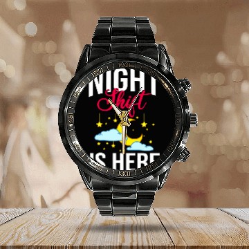 Discover Coffee Fun Shift Work Night Job Worker Midnight Funny Coffee 17 Baseball Tees Calendar Steel Band Watch