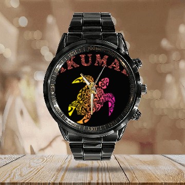 Discover Turtle Pet Akumal Sea Turtle Riviera Maya Baseball Tees Calendar Steel Band Watch