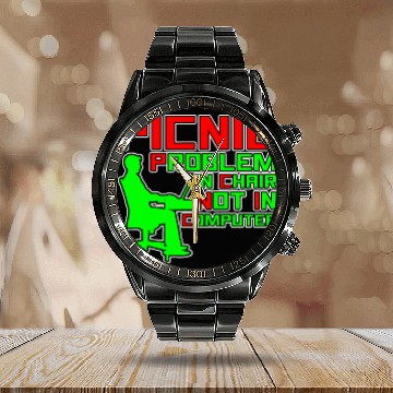 Discover Picnic Problem In Chair Not In Computer 9 Calendar Steel Band Watch