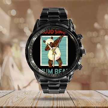 Discover Bear Pet Proud Single Mum Bear Single Mom Single Mama Mama Bear Zip Calendar Steel Band Watch