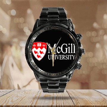 Discover McGill University Classic Baseball Jerseys Calendar Steel Band Watch