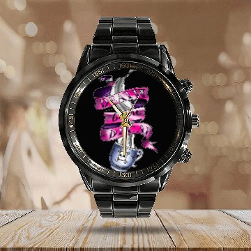 Discover Death Before Decaf Coffee New School Tattoo Baseball Tees Calendar Steel Band Watch