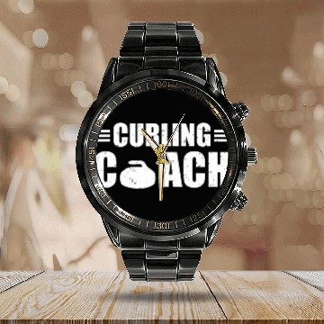 Discover Curling Coachs Curling Stone Curling Game Team Strategy Lover 21 Calendar Steel Band Watch