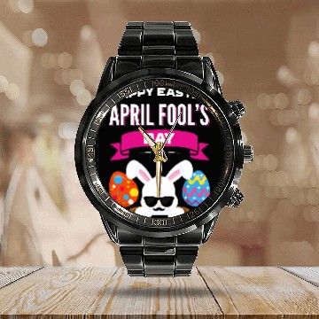 Discover Happy Easter April Fools Day Gift Easter 2018 Eggs Calendar Steel Band Watch