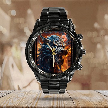 Discover Dragon Pet Chinese Dragon 2 Calendar Steel Band Watch