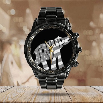 Discover Elephant Pet Trump Republican Elephant USA Flag Baseball Tees Calendar Steel Band Watch