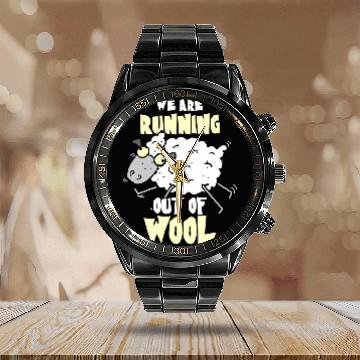 Discover Crocheting We Are Running Out Of Wool Calendar Steel Band Watch