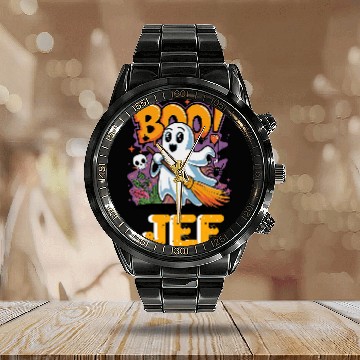 Discover Coffee Fun Boo Jee Cute Spooky Coffee ghosts Boujee Funny Halloween 1 Calendar Steel Band Watch