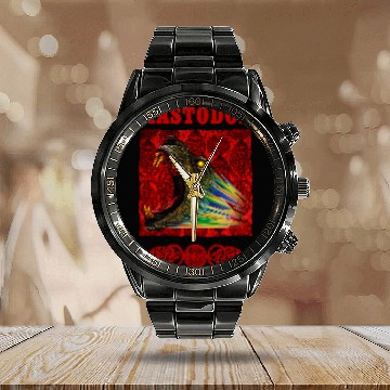 Discover Lion Pet Mastodon Rainbow Lion Calendar Steel Band Watch
