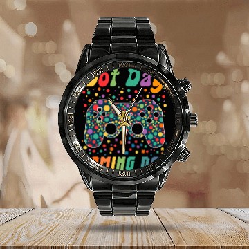 Discover Dot Day International Dot Day Gaming Controller dot day Baseball Tees Calendar Steel Band Watch