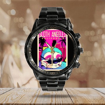 Discover Sloth Pet Los Angeles Sloth Angeles Sloth Baseball Tees Calendar Steel Band Watch