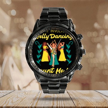 Discover Belly Dancing Instructor Oriental Dance Eastern Torso Dancer Calendar Steel Band Watch