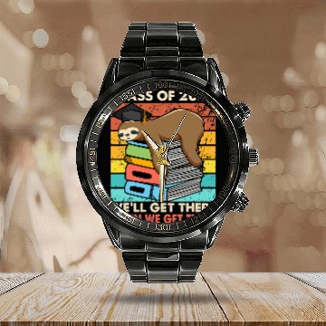 Discover Sloth Pet Retro Senior Class Of 2024 Sloth Cap Graduation Sheeping Baseball Tees Calendar Steel Band Watch