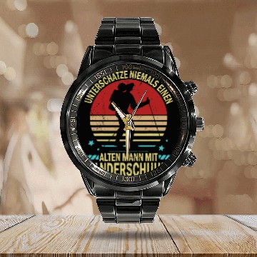 Discover Scout Job Walking Hiking Scouting Mountain Mountaineering Forests 48 Calendar Steel Band Watch