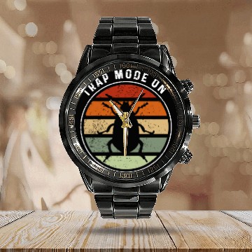 Discover Pest Control Technician Design for Exterminator Specialist 109 Calendar Steel Band Watch