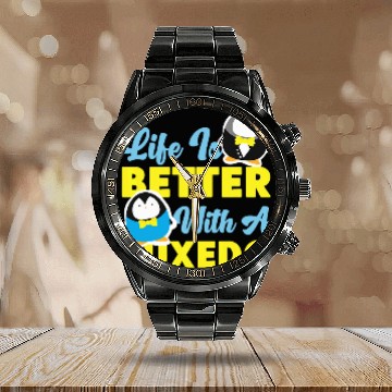Discover Penguin Pet Life Is Better With A Tuxedo Baseball Tees Calendar Steel Band Watch