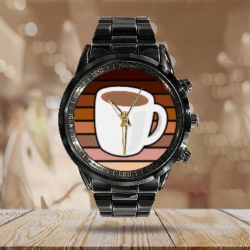 Discover Coffee Fun Retro Coffee Lover Ok But First Coffee 1 Baseball Tees Calendar Steel Band Watch